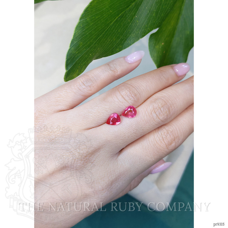 2.54 Ct.Tw. Ruby Pair from Mozambique