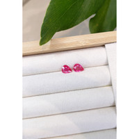 2.54 Ct.Tw.Total Carat Weight Ruby Pair from Mozambique Life Style