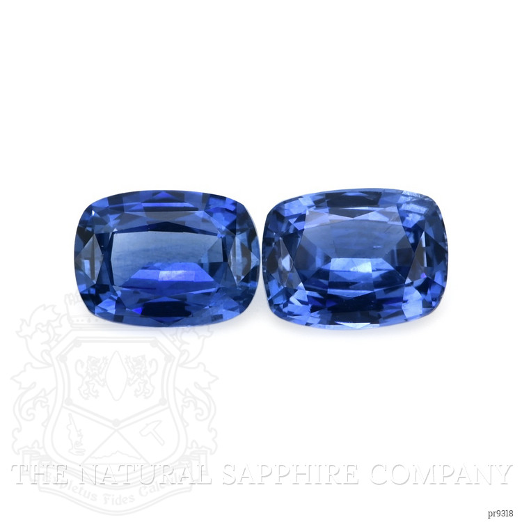 2.46 Ct.Tw. Blue Sapphire Pair from Ceylon (Sri Lanka)