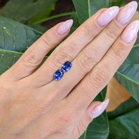 2.46&nbsp;Ct.Tw.Total Carat Weight Blue Sapphire Pair from Ceylon (Sri Lanka) Life Style