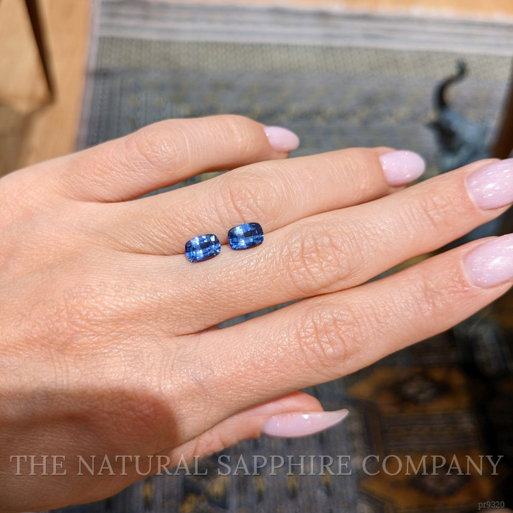 1.95 Ct.Tw. Blue Sapphire Pair from Ceylon (Sri Lanka)