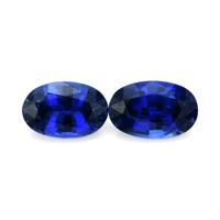 0.88&nbsp;Ct.Tw.Total Carat Weight Blue Sapphire Pair from Ceylon (Sri Lanka) Video