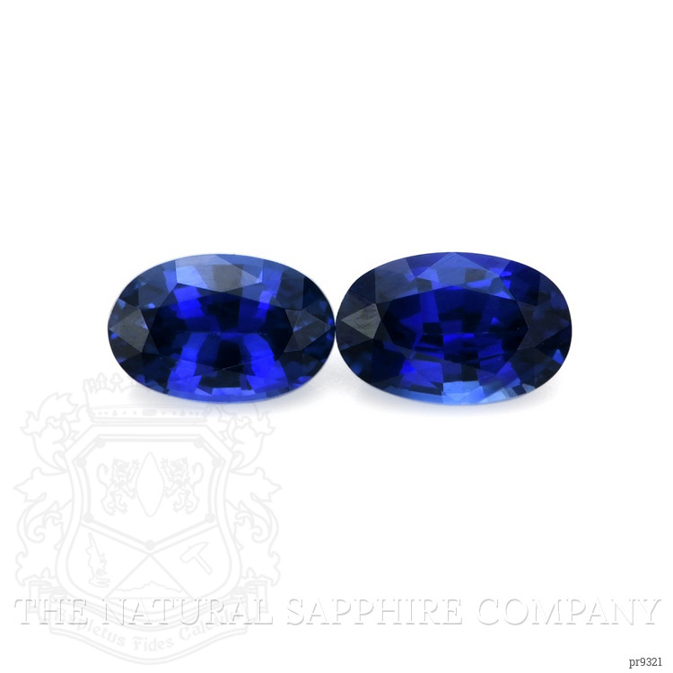 0.88 Ct.Tw. Blue Sapphire Pair from Ceylon (Sri Lanka)