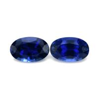0.82&nbsp;Ct.Tw.Total Carat Weight Blue Sapphire Pair from Ceylon (Sri Lanka) Video