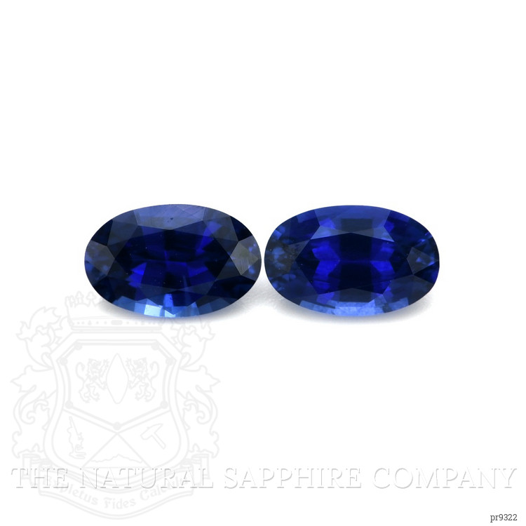 0.82 Ct.Tw. Blue Sapphire Pair from Ceylon (Sri Lanka)