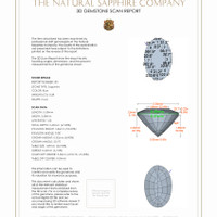 0.82&nbsp;Ct.Tw.Total Carat Weight Blue Sapphire Pair from Ceylon (Sri Lanka) 3 D Scan Report