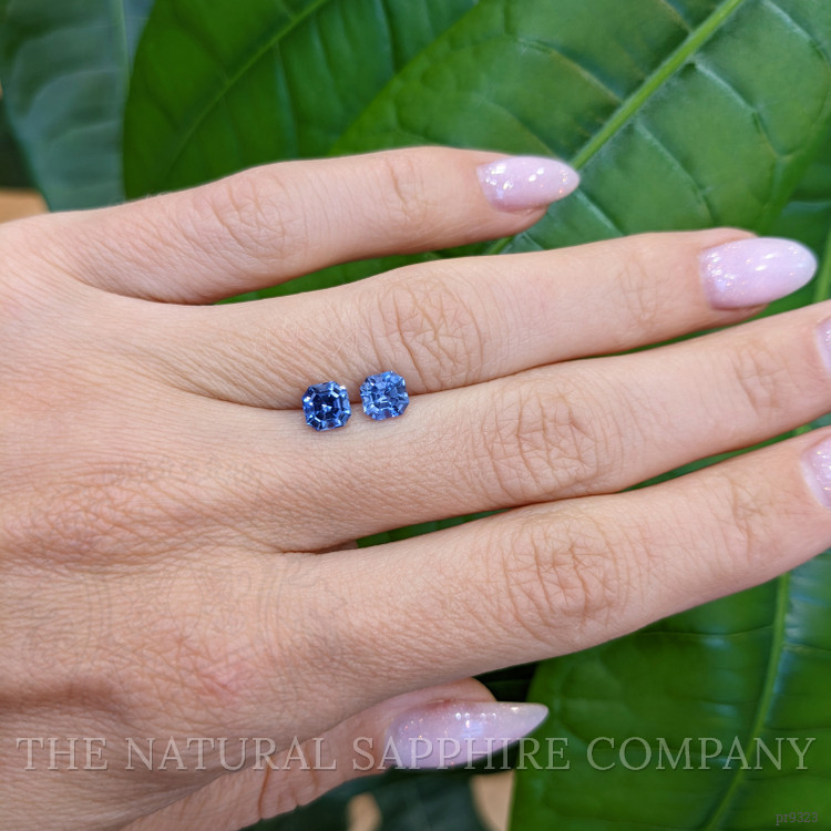 1.54 Ct.Tw. Blue Sapphire Pair from Ceylon (Sri Lanka)