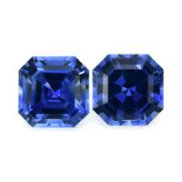 1.56&nbsp;Ct.Tw.Total Carat Weight Blue Sapphire Pair from Ceylon (Sri Lanka) Video
