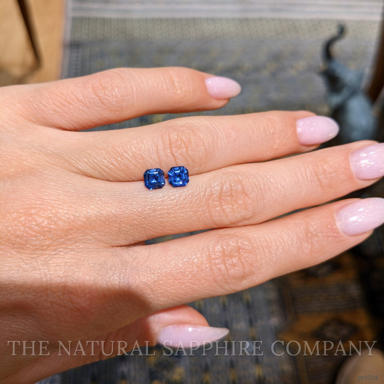 1.56 Ct.Tw. Blue Sapphire Pair from Ceylon (Sri Lanka)