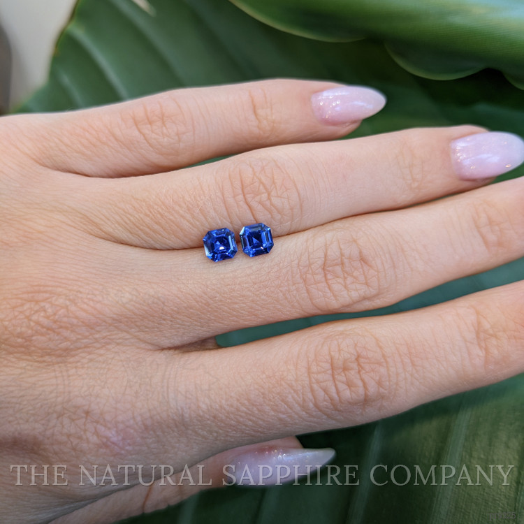1.46 Ct.Tw. Blue Sapphire Pair from Ceylon (Sri Lanka)