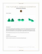 2.16 Ct.Tw.Total Carat Weight Emerald Pair from Colombia Appraisal