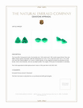 2.16 Ct.Tw.Total Carat Weight Emerald Pair from Colombia Appraisal