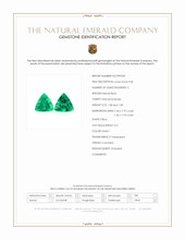 2.16 Ct.Tw.Total Carat Weight Emerald Pair from Colombia Scan Report