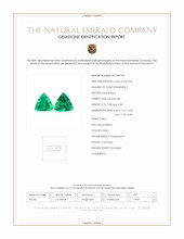 2.16 Ct.Tw.Total Carat Weight Emerald Pair from Colombia Scan Report