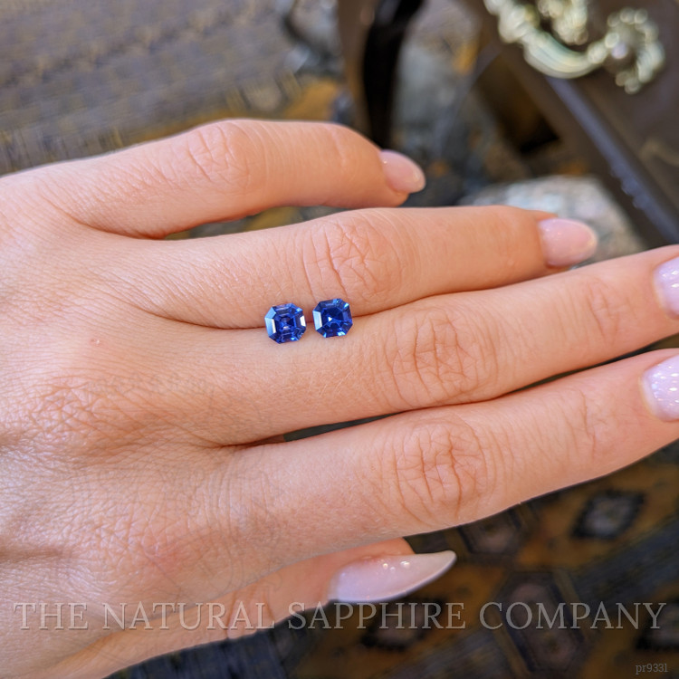 1.32 Ct.Tw. Blue Sapphire Pair from Ceylon (Sri Lanka)