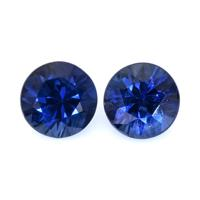 0.64&nbsp;Ct.Tw.Total Carat Weight Blue Sapphire Pair from Ceylon (Sri Lanka) Video