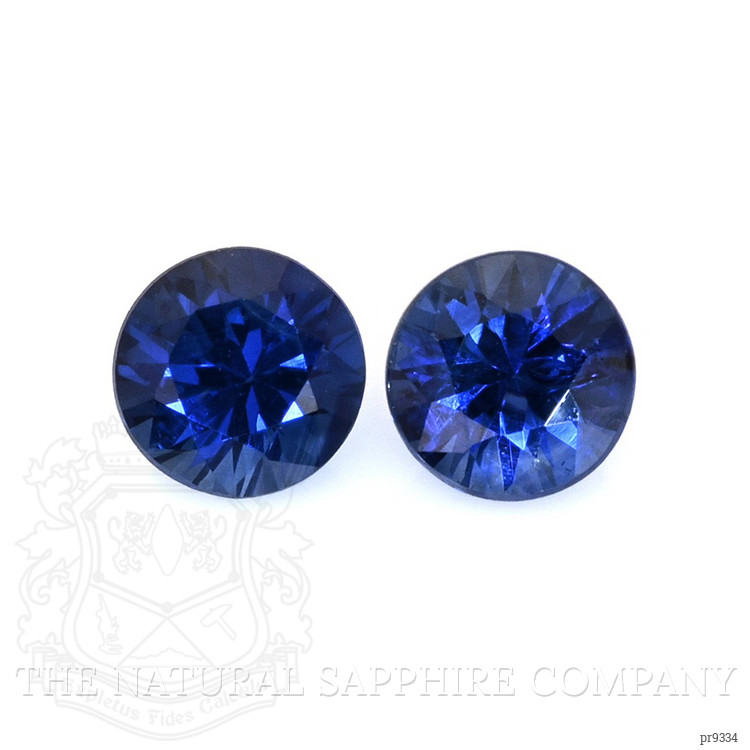 0.64 Ct.Tw. Blue Sapphire Pair from Ceylon (Sri Lanka)