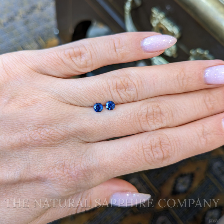 0.64 Ct.Tw. Blue Sapphire Pair from Ceylon (Sri Lanka)