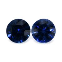0.63&nbsp;Ct.Tw.Total Carat Weight Blue Sapphire Pair from Ceylon (Sri Lanka) Video