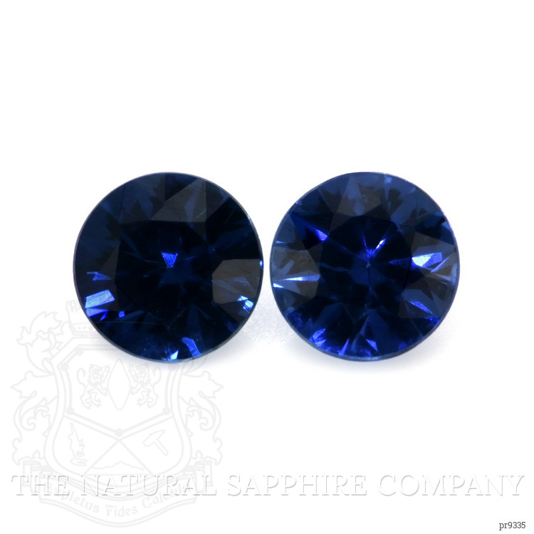 0.63 Ct.Tw. Blue Sapphire Pair from Ceylon (Sri Lanka)