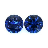 0.65&nbsp;Ct.Tw.Total Carat Weight Blue Sapphire Pair from Ceylon (Sri Lanka) Video