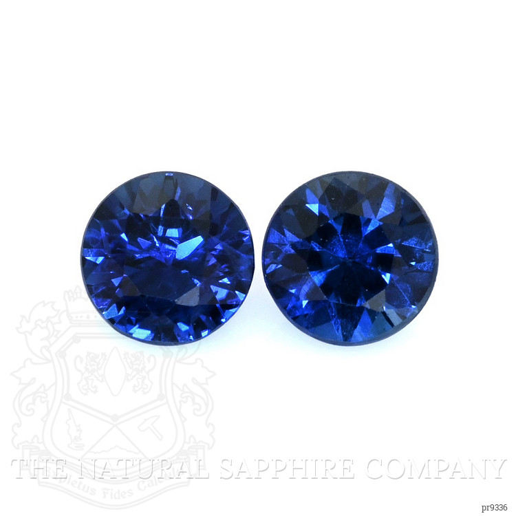 0.65 Ct.Tw. Blue Sapphire Pair from Ceylon (Sri Lanka)