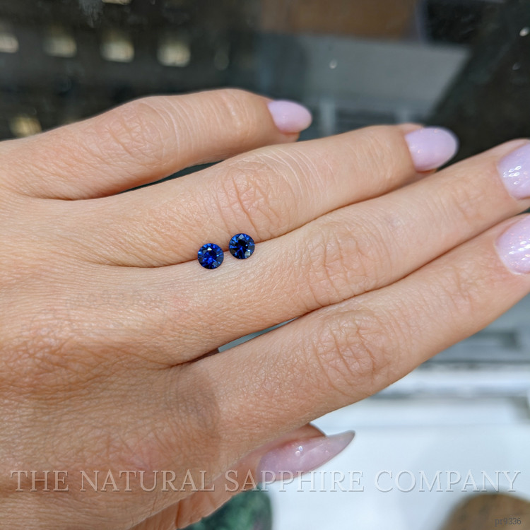 0.65 Ct.Tw. Blue Sapphire Pair from Ceylon (Sri Lanka)