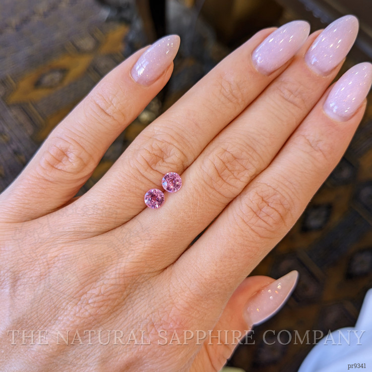 1.28 Ct.Tw. Pink Sapphire Pair from Ceylon (Sri Lanka)