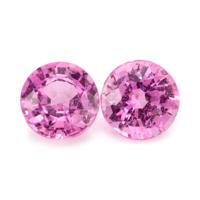1.38&nbsp;Ct.Tw.Total Carat Weight Pink Sapphire Pair from Ceylon (Sri Lanka) Video
