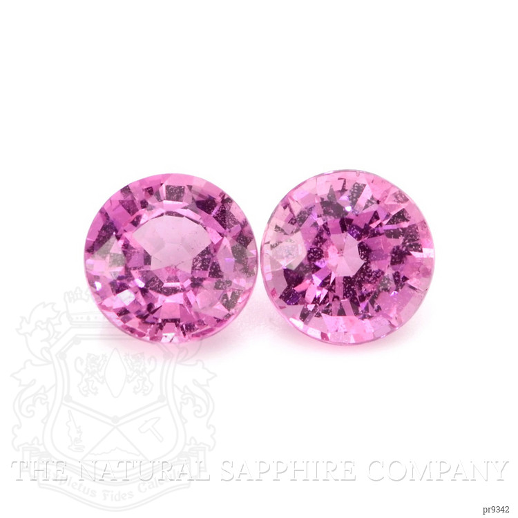 1.38 Ct.Tw. Pink Sapphire Pair from Ceylon (Sri Lanka)
