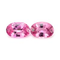 1.08&nbsp;Ct.Tw.Total Carat Weight Pink Sapphire Pair from Ceylon (Sri Lanka) Video