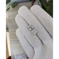 6.15 Ct.Tw.Total Carat Weight White Sapphire Pair from Madagascar Life Style