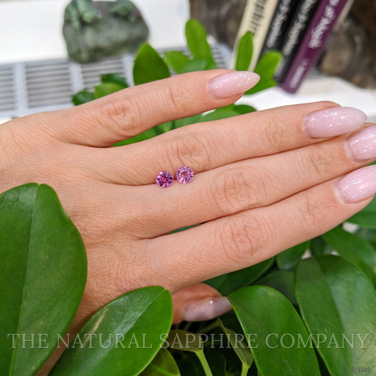1.22 Ct.Tw. Pink Sapphire Pair from Ceylon (Sri Lanka)