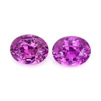 2.45&nbsp;Ct.Tw.Total Carat Weight Purple Sapphire Pair from Ceylon (Sri Lanka) Video
