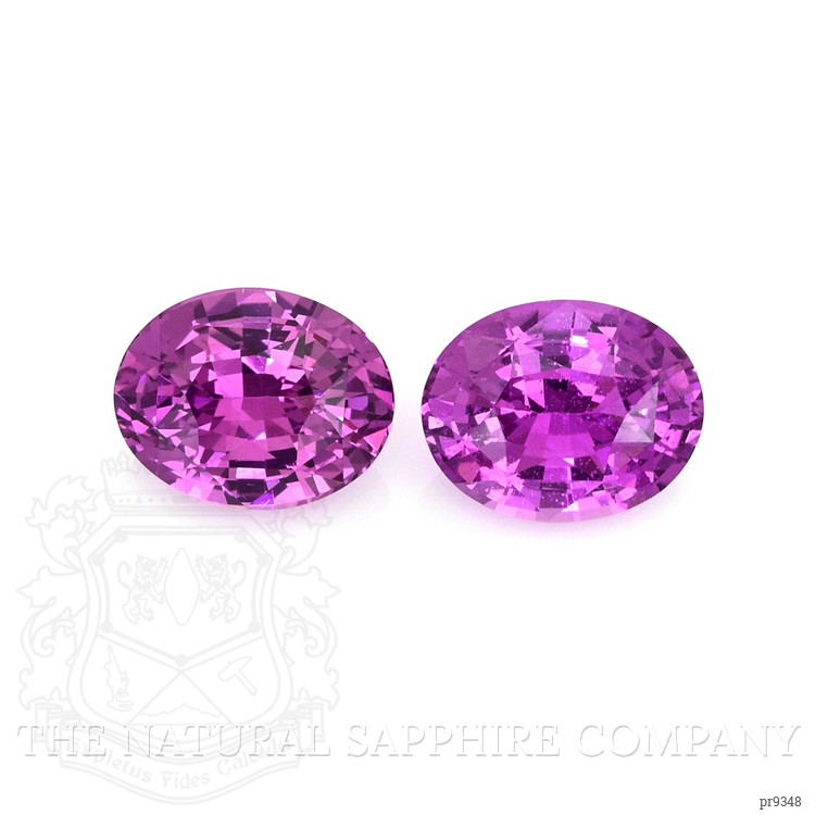 2.45 Ct.Tw. Purple Sapphire Pair from Ceylon (Sri Lanka)