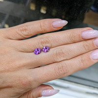 2.45&nbsp;Ct.Tw.Total Carat Weight Purple Sapphire Pair from Ceylon (Sri Lanka) Life Style