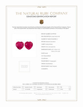 0.98 Ct.Tw.Total Carat Weight Ruby Pair from Mozambique Scan Report