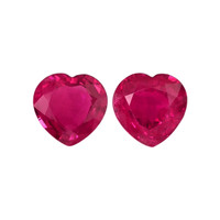 0.98 Ct.Tw.Total Carat Weight Ruby Pair from Mozambique Video