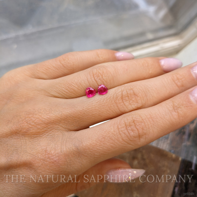 0.98 Ct.Tw. Ruby Pair from Mozambique
