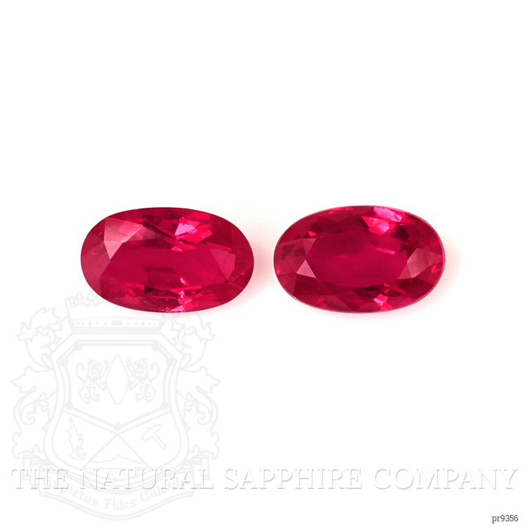 0.58 Ct.Tw. Ruby Pair from Mozambique