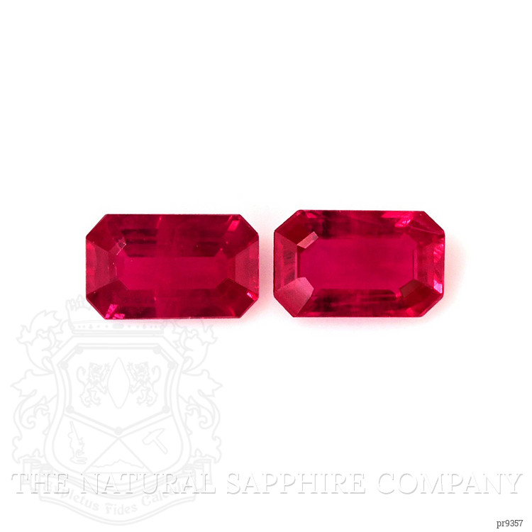 0.62 Ct.Tw. Ruby Pair from Mozambique