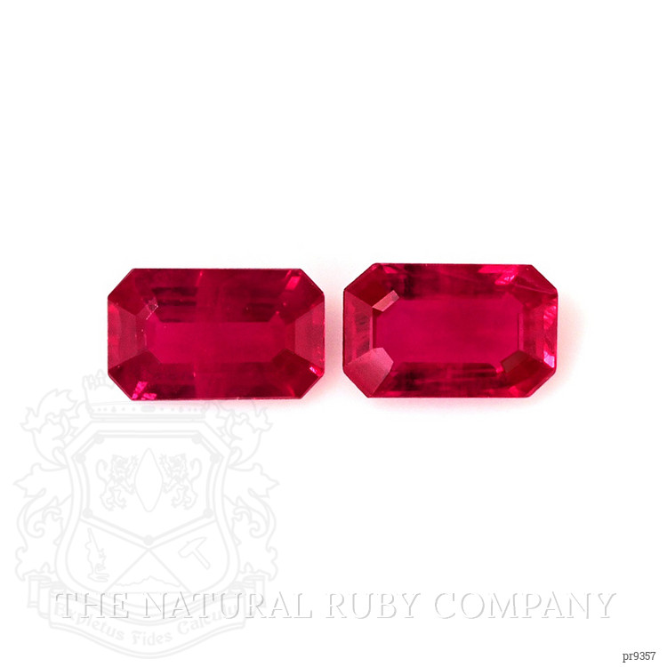 0.62 Ct.Tw. Ruby Pair from Mozambique