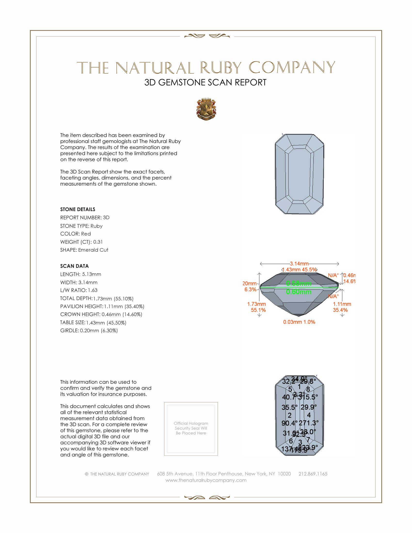 0.62 Ct.Tw. Ruby Pair from Mozambique