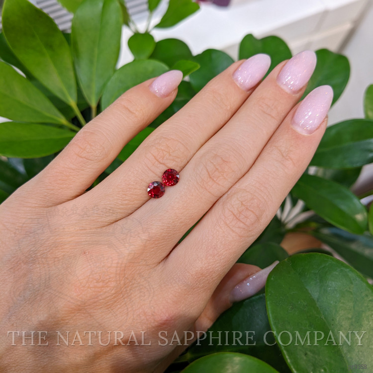 1.28 Ct.Tw. Ruby Pair from Mozambique