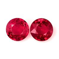 1.10 Ct.Tw.Total Carat Weight Ruby Pair from Mozambique Video