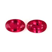1.09 Ct.Tw.Total Carat Weight Ruby Pair from Mozambique Video