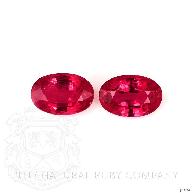 1.09 Ct.Tw. Ruby Pair from Mozambique