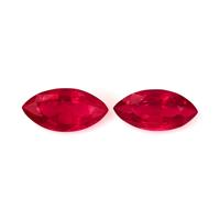 1.19 Ct.Tw.Total Carat Weight Ruby Pair from Mozambique Video