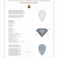 7.29 Ct.Tw.Total Carat Weight Topaz Pair from Ceylon (Sri Lanka) 3 D Scan Report