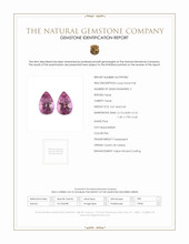 7.12 Ct.Tw.Total Carat Weight Pink Topaz Pair from Ceylon (Sri Lanka) Scan Report
